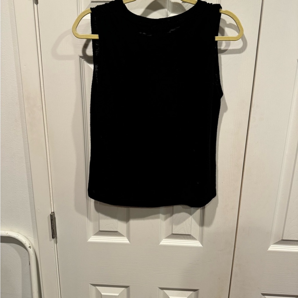 LNA brand Black cut out collar tank top - Picture 5 of 5